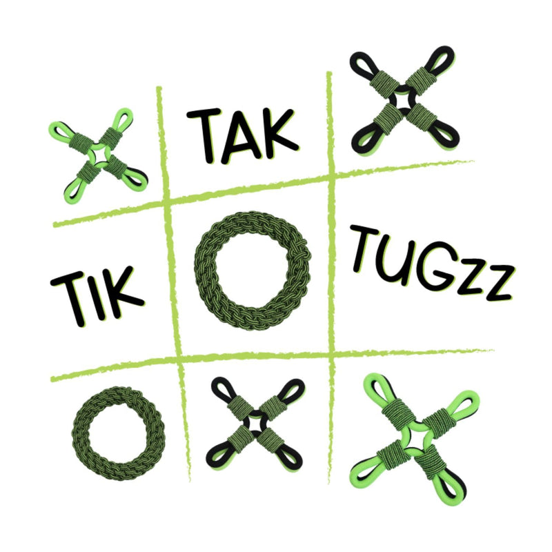 Jolly Pets TIK-Tak-Tugzz Small/Medium O Rope Dog Toy - PawsPlanet Australia