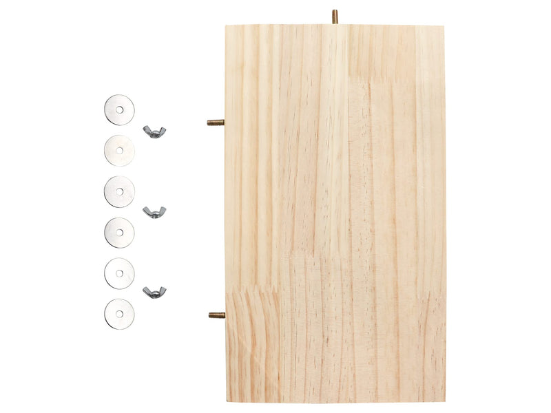 13.6×7.9 Inches Large Bird Perch Stand Platform, Natural Wooden Small Animals Cage Accessories, Rectangle Stand Perch Shelf for Parrot Parakeet Cockatiel Rat Hamster Guinea Pig Conure Chinchillas 13.6 × 7.9 Inches - PawsPlanet Australia