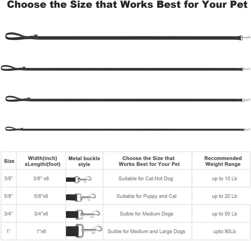 AMAGOOD 6 FT Cat Leash, Strong and Durable Traditional Style Leash with Easy to Use Collar Hook,Cat Lead Great for Cats (3/8 in x 6 ft(Pack of 1), Green) 3/8 in x 6 ft(Pack of 1) - PawsPlanet Australia