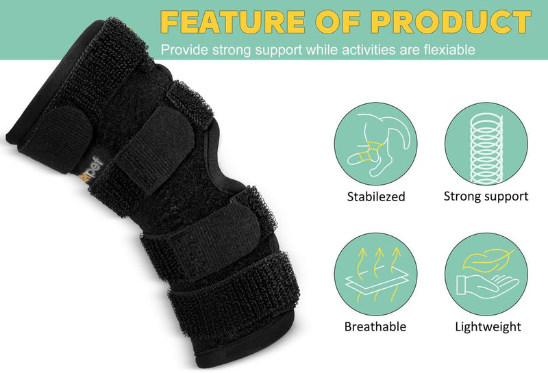 Dog Rear Leg Brace for Hock Joint, Compression Wrap Strong Support Back Leg for Canine Torn ACL & CCL, Injury and Sprain Protection, Keeps Stability for Wounds Care and Arthritis (XS) XS-Right - PawsPlanet Australia