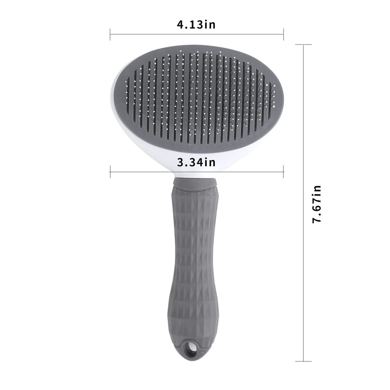 Gray Deshedding Brush, Grey - PawsPlanet Australia