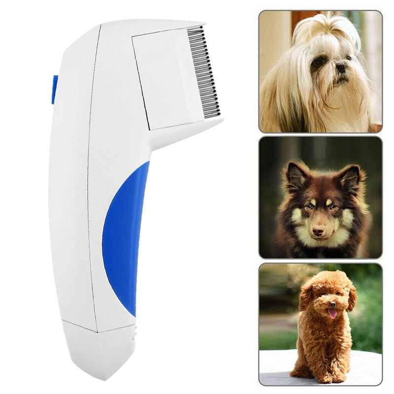 TEAFIRST Electric Flea Zapper Lice Remover Hair Comb Brush Pet Dog Cat Safe Cleaning Tool - PawsPlanet Australia