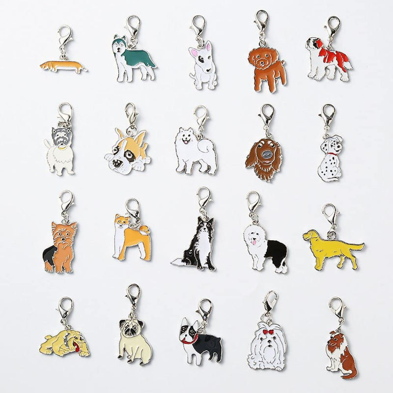 Key Ring, 2 PCS Cute Pet Dogs Shape Metal Key Chain Keychains Holders Keyring Border Collie - PawsPlanet Australia
