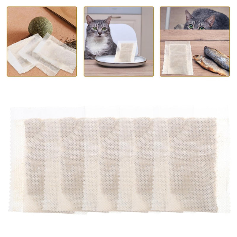 20 Individually Wrapped Catnip Tea Bags Made from Catnip. Promotes Drinking Behavior in Cats. Portable and Practical for Cats and Kittens