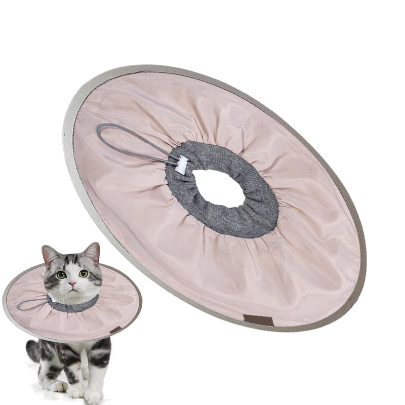 Recovery collar for cats, kittens, cone. Comfortable Elizabethan | Comfortable Elizabethan pet collar, soft cat cone collar for cats, kittens and puppies. Light pink, medium.