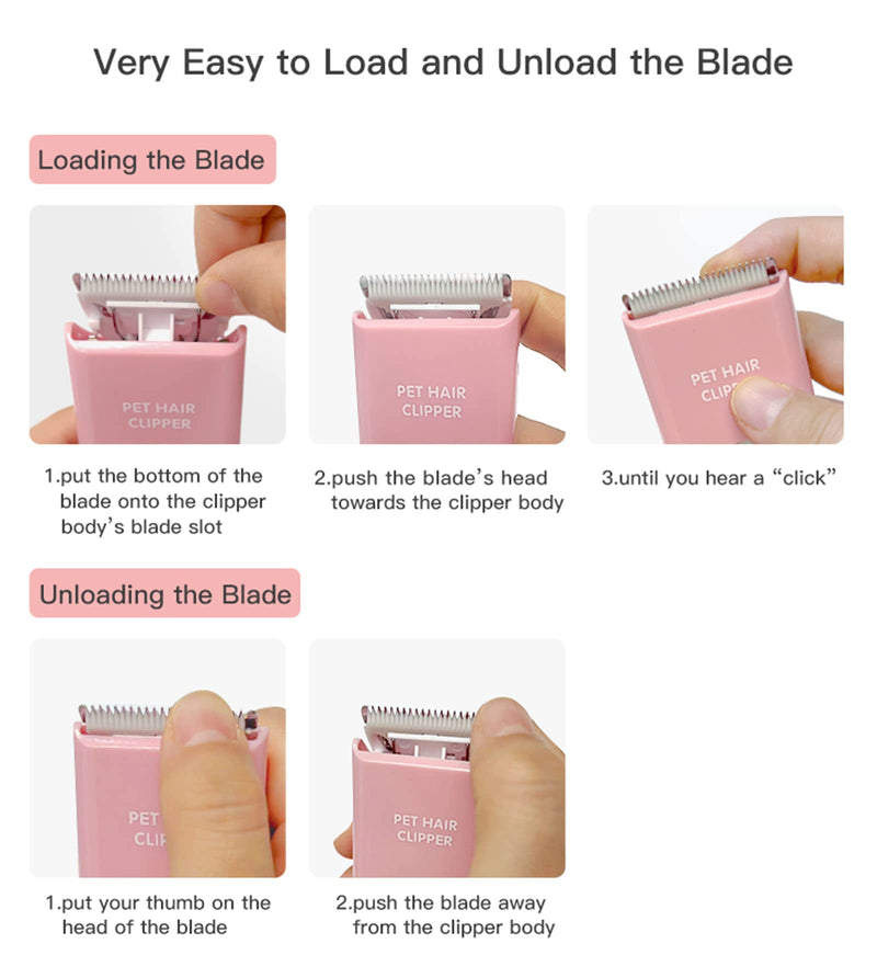3 PCS Standard Size Replaceable Ceramic Blades Set Pet Hair Clipper,Cat Dog Common Use Clipper Blade(#AP005) 3pcs Blades