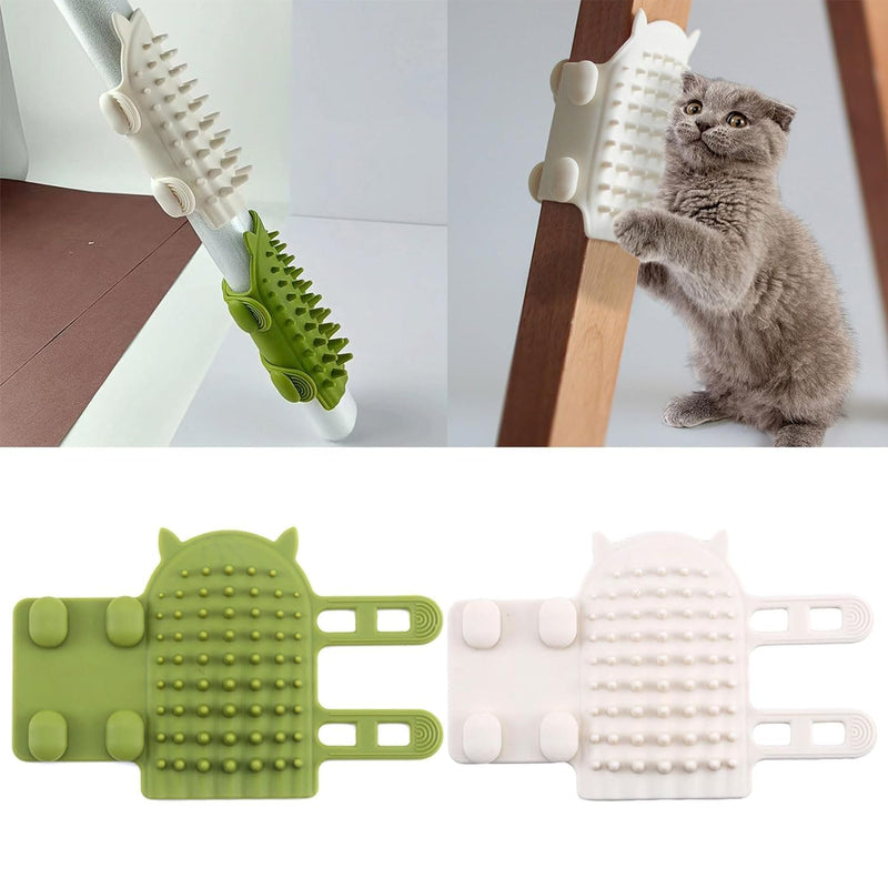White Ionic Massage Comb Brush for Cats, Gently Massages and Soothes, Removes Loose Hair, All Hair Types, Unisex Adult, Cat Owners, Pet Groomers - PawsPlanet Australia