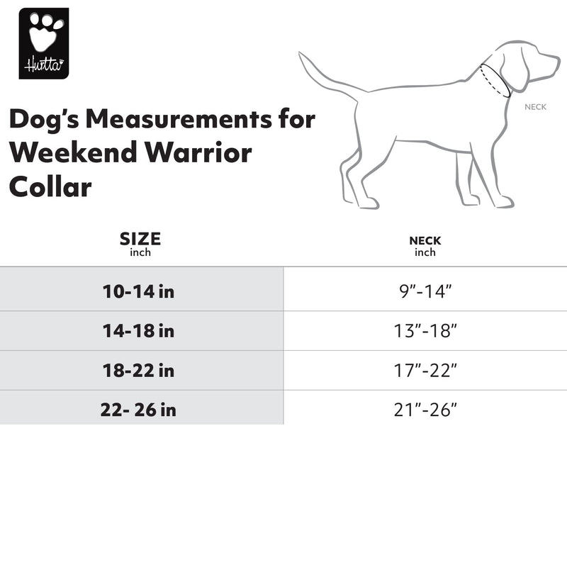 Hurtta Weekend Warrior Dog Collar , Park Camo, 22-26 in - PawsPlanet Australia