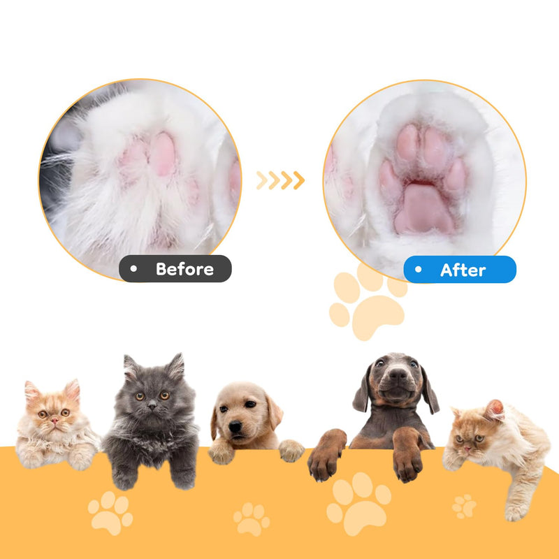 Mcbazel Pet Micro Precision Trimmer, Multifunctional Pet Hair Trimmer Waterproof Rechargeable Pet Shaver with LED Light for Paws Eyes Ears Face Buttocks for Large/Small Dogs and Cats - PawsPlanet Australia