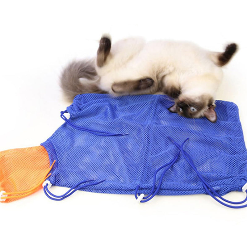 Alipis cat grooming bag with drawstring, scratch-resistant polyester, suitable for use with a cat net for bathing and examination