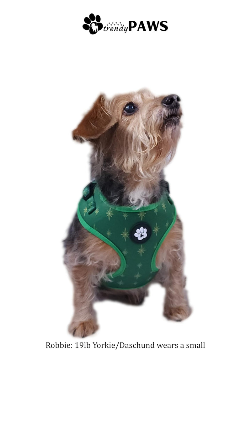 TrendyPaws Dog Harness, Collar and Leash Set, Breathable Mesh, S/M/L Sizes (Emerald, Small) Emerald - PawsPlanet Australia