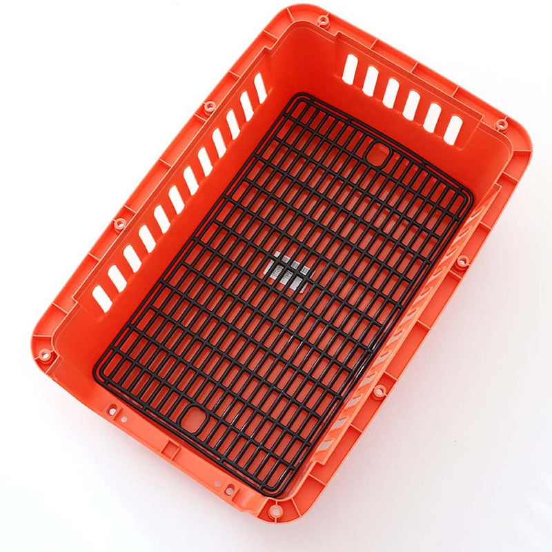 Plastic Mesh Tray for Pets Extra Protection for Pan for Dogs and Cats Cage Carrier, Anti-Leak Floor Grid with Small Legs (15,75" Dx9,45 Wx0,39 H) Black Colour - PawsPlanet Australia