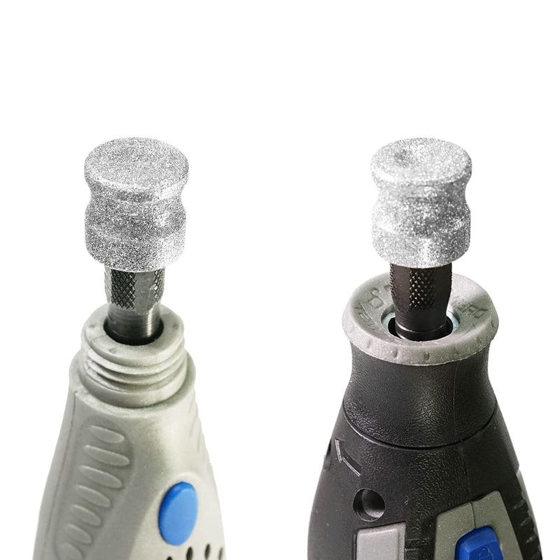 Diamond Dog Nail Grinder for Dremel, Diamond Bit for Big Dog&Pets Nail Care, 1/8'' Nail Dremel Tool for Dogs, for Animals Nail Care & Home Grinder Tools Jumbo 1P-80# - PawsPlanet Australia