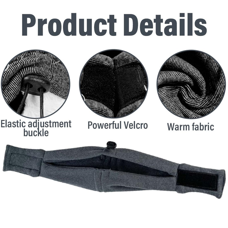 Earmuffs for Dogs, Dog Earmuffs, Dog Earmuffs for Noise Reduction, Dog Hearing Protection, Soothing Hood, for Relieving Anxiety in Dogs, Grey, M