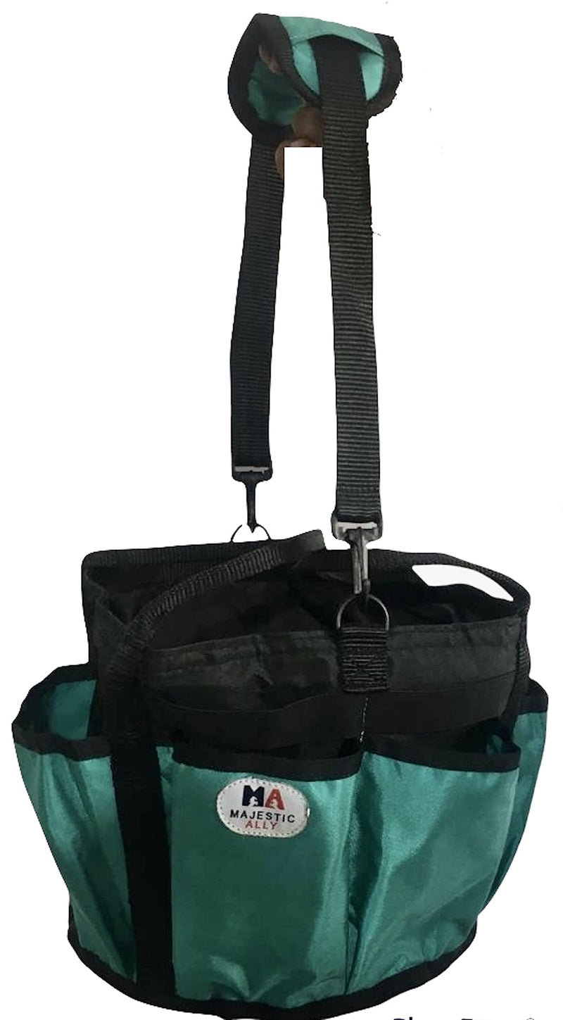 Majestic Ally horse Grooming Organizer Tote Bag Turquoise