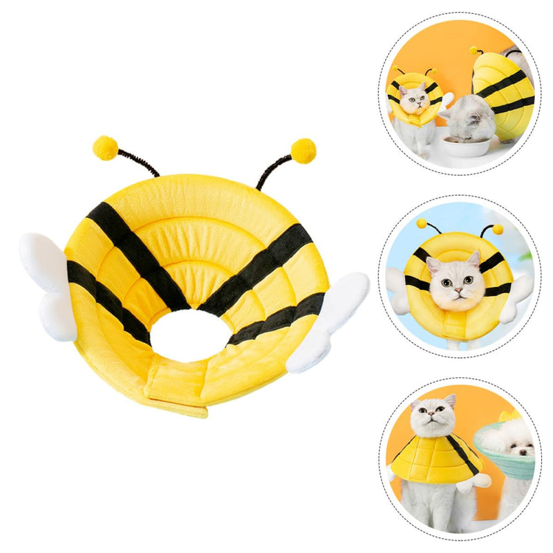 DECHOUS Adjustable Postoperative Neck Collar for Dogs and Cats with Soft Sponge and Cotton Yarn. Beehive-Shaped Protective Collar for Effective Licking Prevention and Fast Recovery.