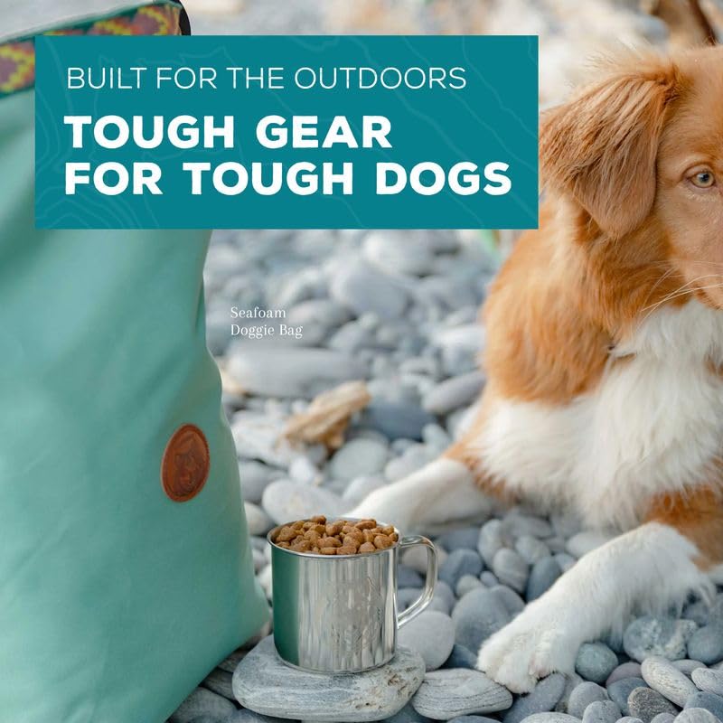 Wilderdog Doggie Bag - Water Resistant, Portable Kibble Carrier & Stainless Steel Mug - Pacific Blue - PawsPlanet Australia