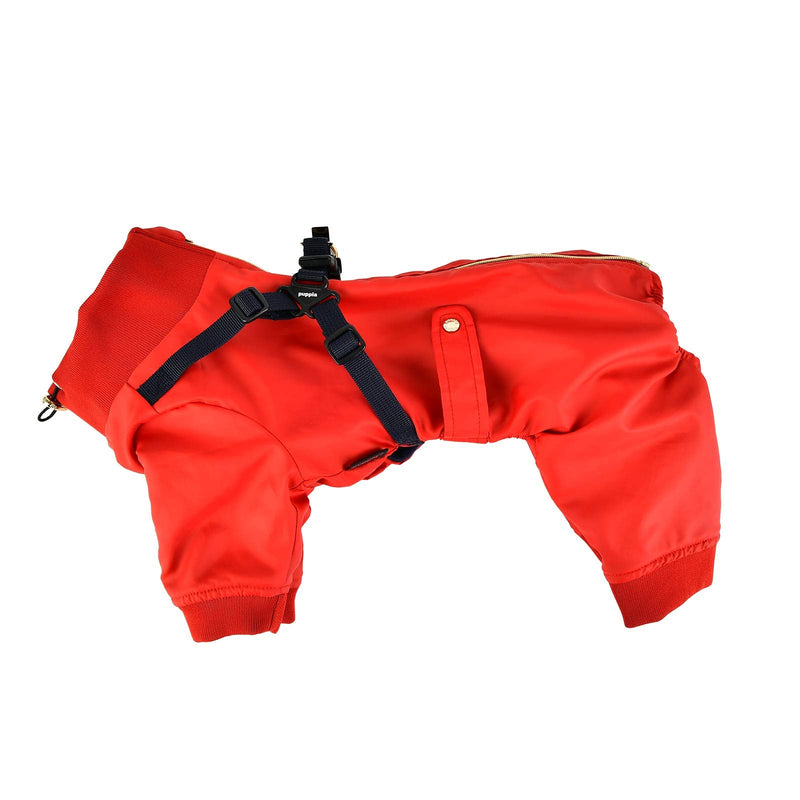 Puppia Garnet Jumpsuit - Red - Small Red_Garnet - PawsPlanet Australia