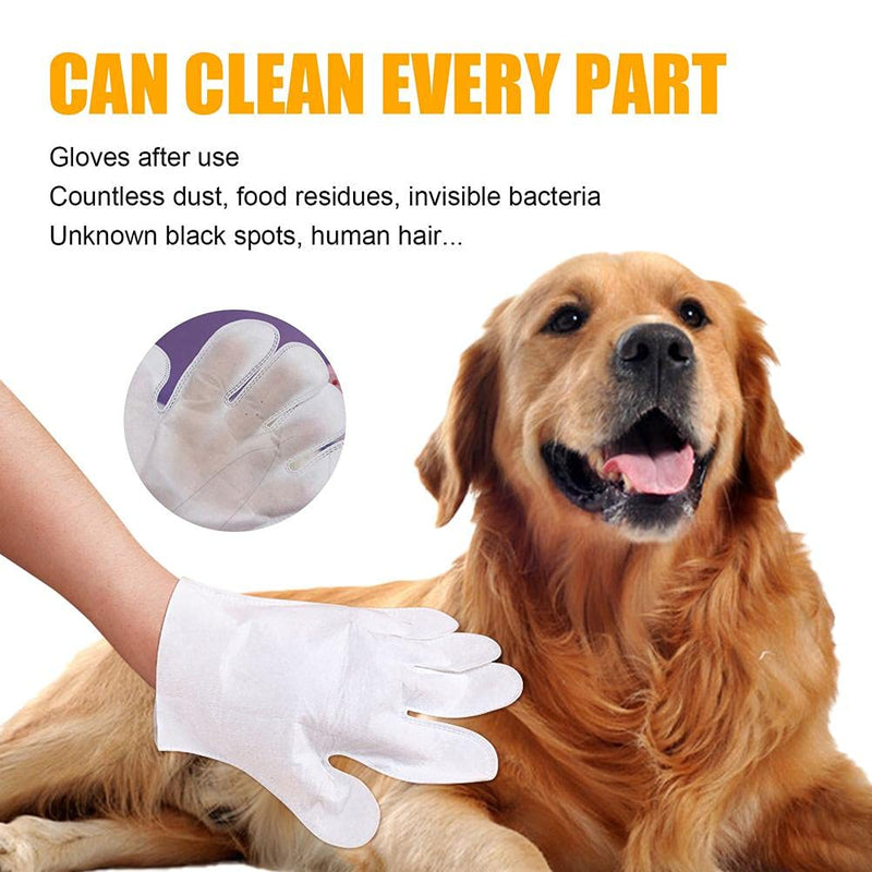 Pet No Washing Glove，Gloves For Pet Grooming，Bathing And Grooming，Pet Cleaning Supplies For Dogs And Cats
