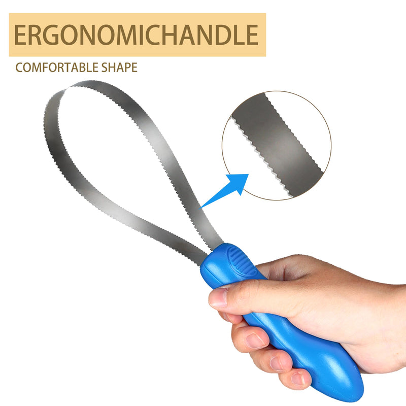 Dual-Sided Shedding Blade Dogs Hair Brush - Stainless Steel Grooming Blade for Horse Shedding Tool - Pets Grooming Tool for Dogs with Short and Long Hair - PawsPlanet Australia