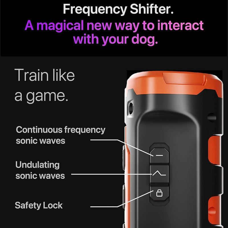Ultrasonic Dog Bark Deterrent Device, 50 Ft Range, Black (Black) - PawsPlanet Australia