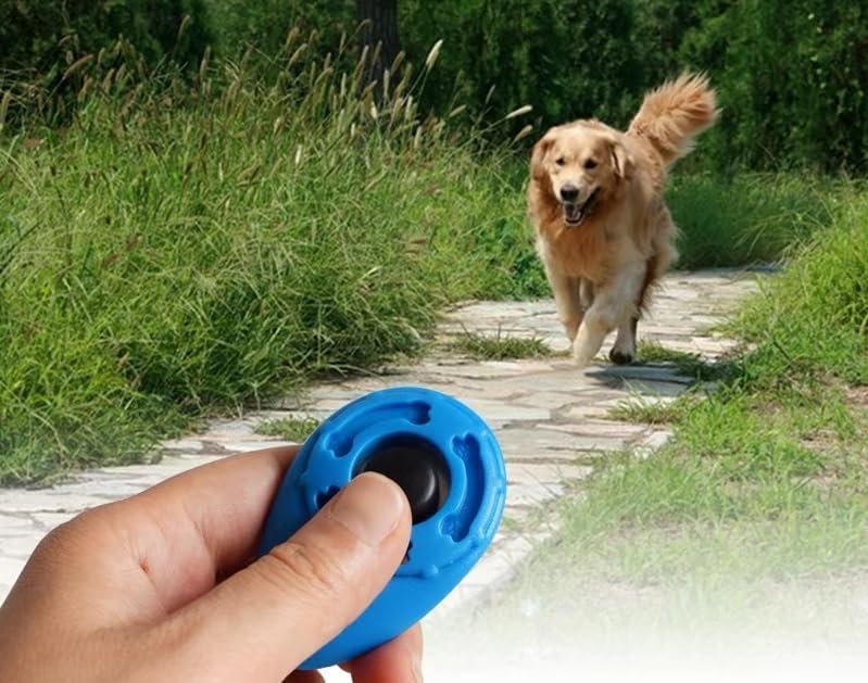 2Pcs Pink Dog Clicker for Training Easy to Use with Button Dog Training Accessories Strong and Long-Lasting, Training and Behavior Aids - PawsPlanet Australia