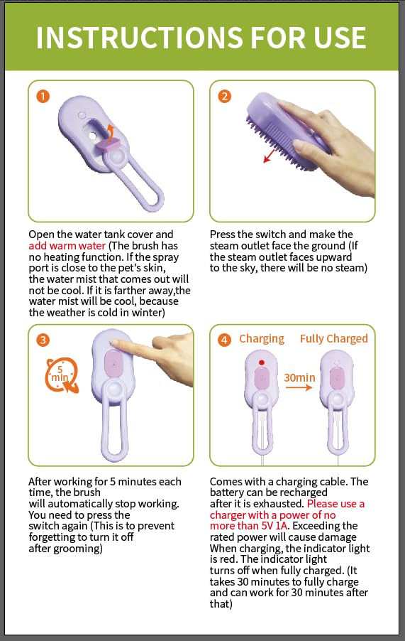 2024 Multifunctional Pet Grooming Brush - 3-in-1 Detangling and Massage Comb for Removing Loose Hair from Cats and Dogs Purple (Oblong) - PawsPlanet Australia