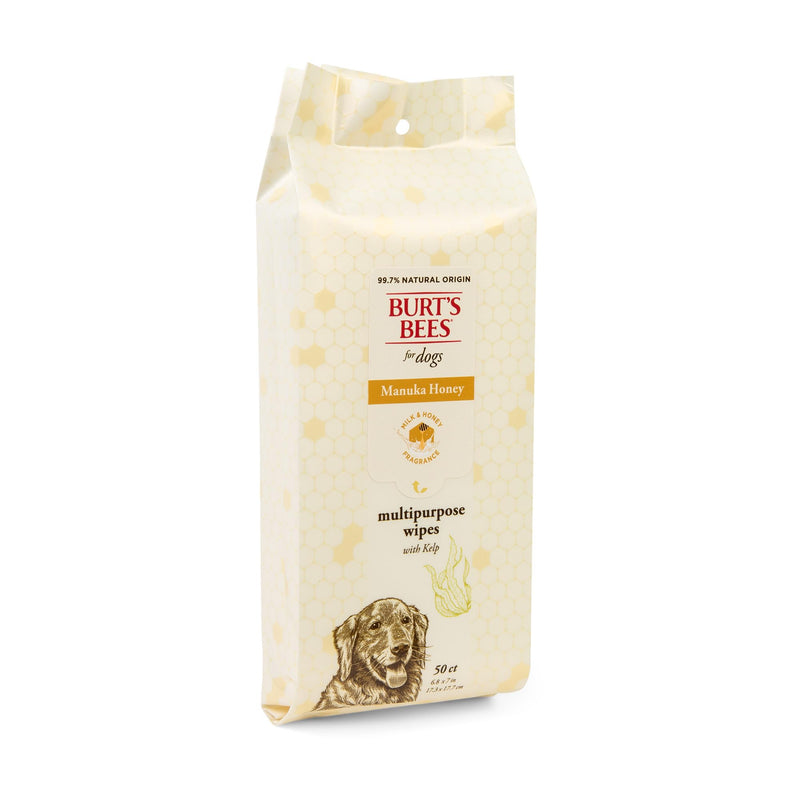 Burt’s Bees Manuka Honey Multipurpose Wipes with Kelp, 50 Count - PawsPlanet Australia