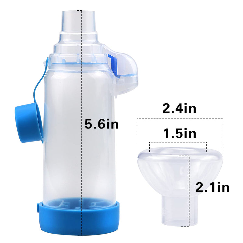 Chamber for Pets Inhaler Spacer for Cat or Dog Handheld Spacer with Exclusive Breathing Indicator (for cats)