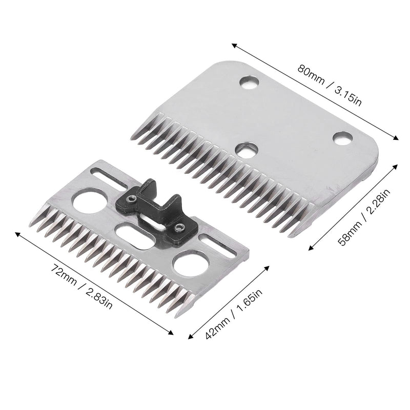 ViaGasaFamido 2Pcs 21 Teeth Horse Shears Replacement Blades Carbide Clipper Blades Horse Care Clipper for Horse Equine Goat Pony Cattle - PawsPlanet Australia