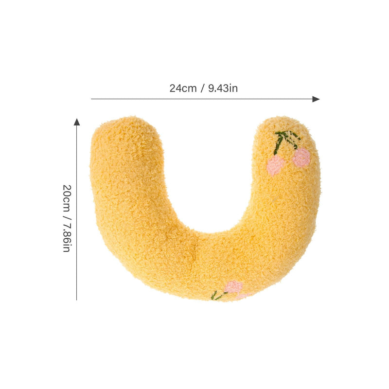 jojofuny U-shaped neck pillow for cats, 4-pack, made of polyester and PP cotton. Comfortable sleeping pillow with neck support for older and disabled pets.