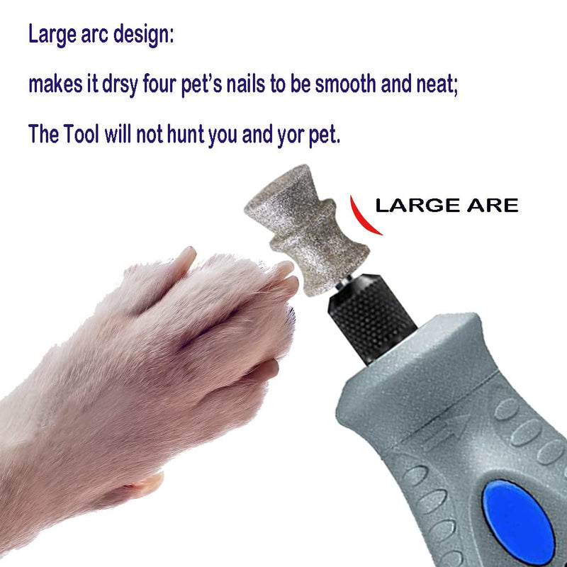 Diamond Dremel Dog Nail Grinder Bits for Rotary Tool-1/8'' Dremel Dog Nail Grinder Attachment-Pet Nail Grinder Bit Work for Animals Nail Care Large A 1P - PawsPlanet Australia