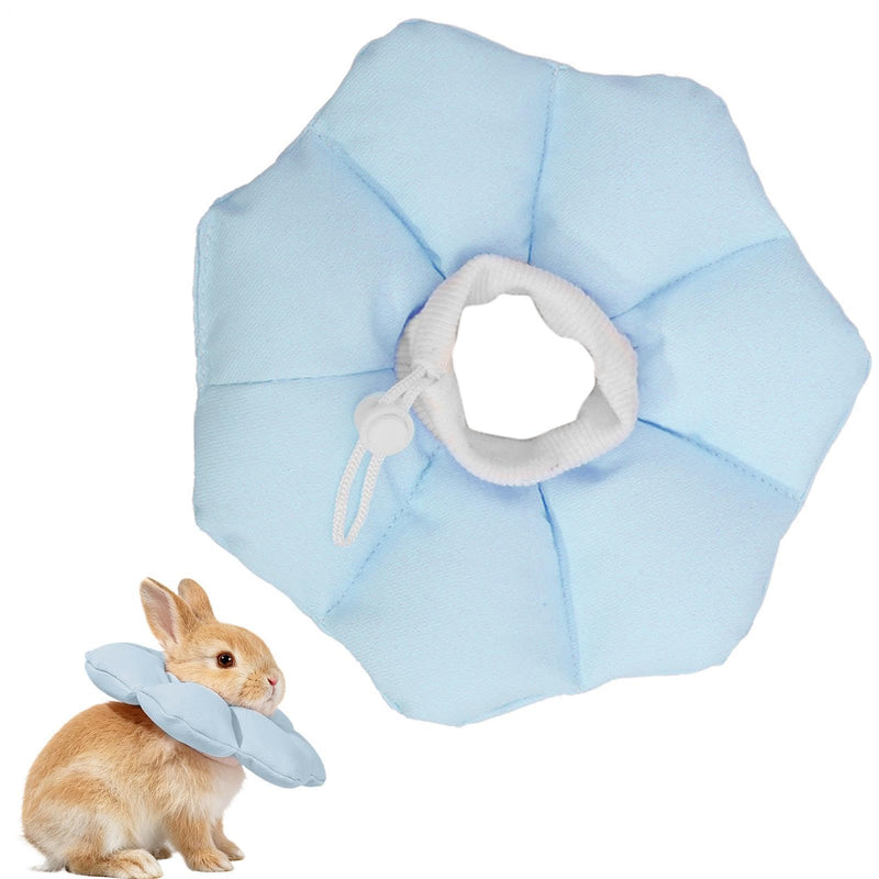 Cat Cone 'Adjustable Protective Collar | Waterproof, Soft Recovery Protection, Anti-Lick Injury Protection, Comfortable Safety Device for Kittens, Puppies, Dogs, Rabbits, Blue