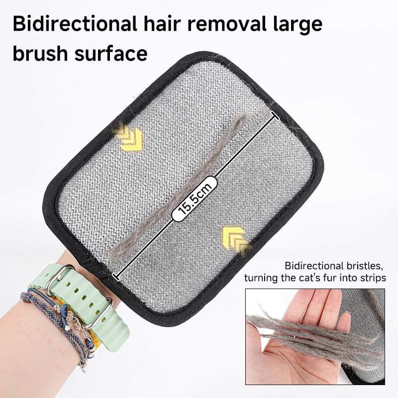 2-Pack Pet Hair Remover, Electrostatic Pet Hair Removal Gloves, Reusable Cat & Dog Hair Remover for Couch, Furniture, Carpet, Curtain, Upgraded Animal Fur Removal Tool - PawsPlanet Australia