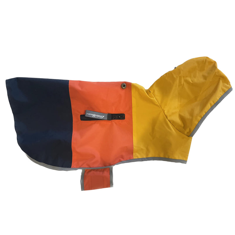 Eddie Bauer E23210S Ravenna Colorblocked Dog Windbreaker Jacket in Small, Orange and Blue Orange, Blue - PawsPlanet Australia