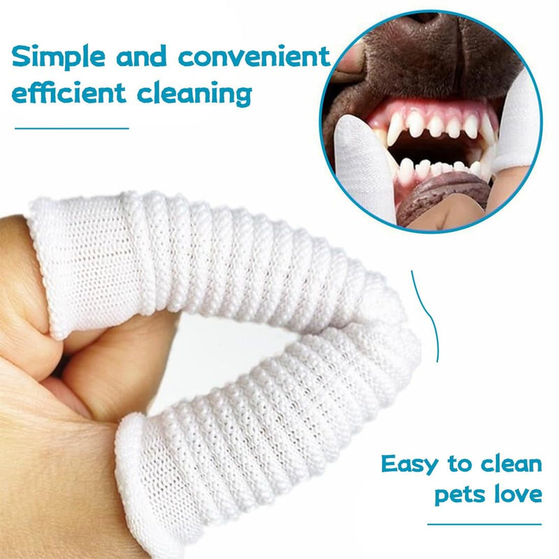 Pack of 12 Dog Toothbrush, 360º Dog Finger Toothbrush, Cat, Dog Toothbrush, Silicone Pet Teeth Cleaning Toothbrush Kit for Dogs, Puppies, Cats & Small Pets Dental Care