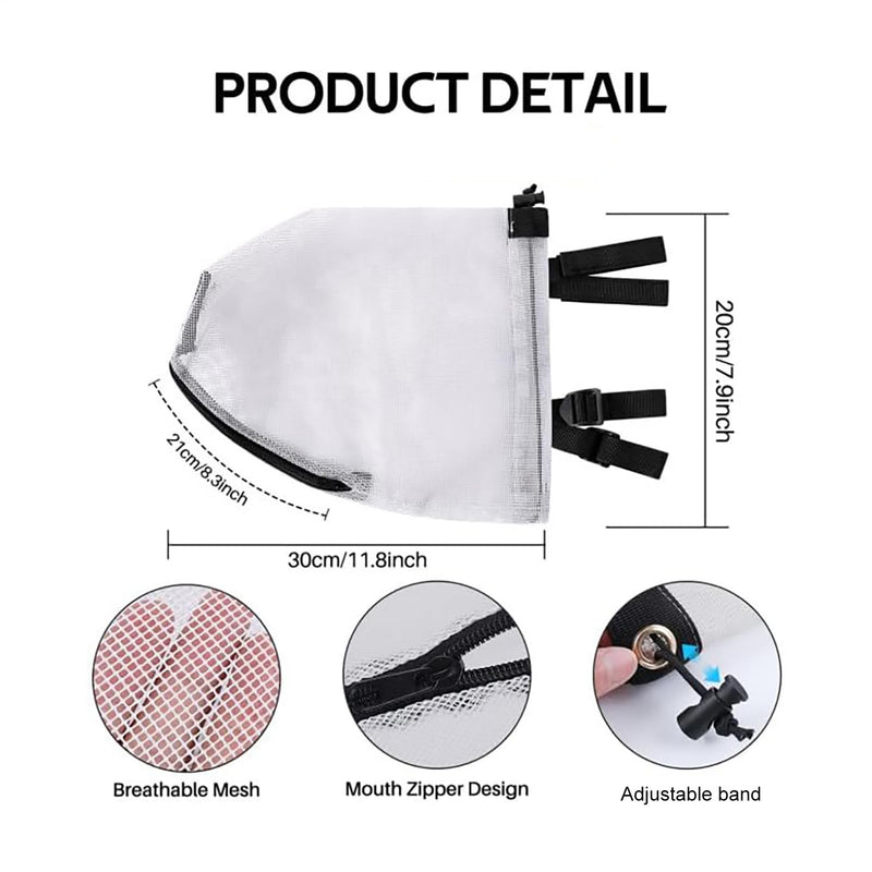 Field protection for dogs | Safety hood for dog tail during hikes | Breathable mesh protective hood for puppies and Chihuahuas on farmland against thorns, stones, and grass during picnics, hiking, and hunting.