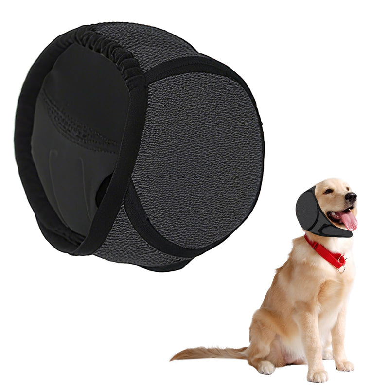 Dog Ears Cover, Dog Swim Ear Covers for Grooming, Bathing, Waterproof Adjustable Pet Shower Wrap Noise Protection for Blow Drying Sleep Help Headband(M)