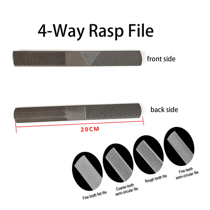 8-Inch Hoof Rasp Set (4 Pack) – Portable Precision Files for Hoof Detailing