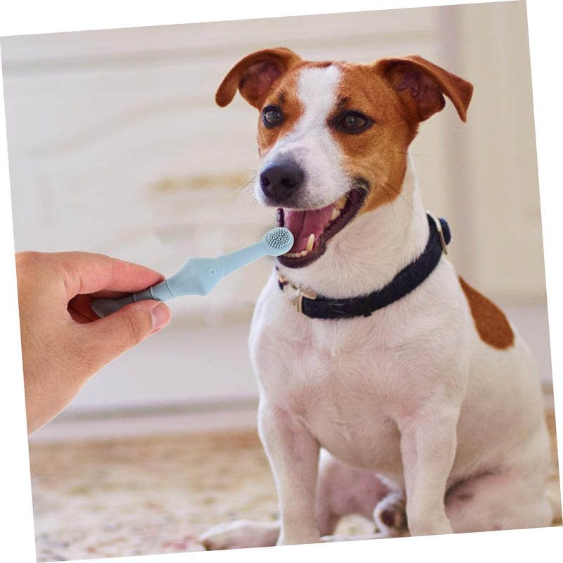 TOYANDONA Pack of 2 Pet Toothbrush Soft Finger Toothbrush for Small Dogs and Cats Ergonomically Shaped for Thorough Teeth Cleaning and Effective Plaque Removal Nourishes Teeth and