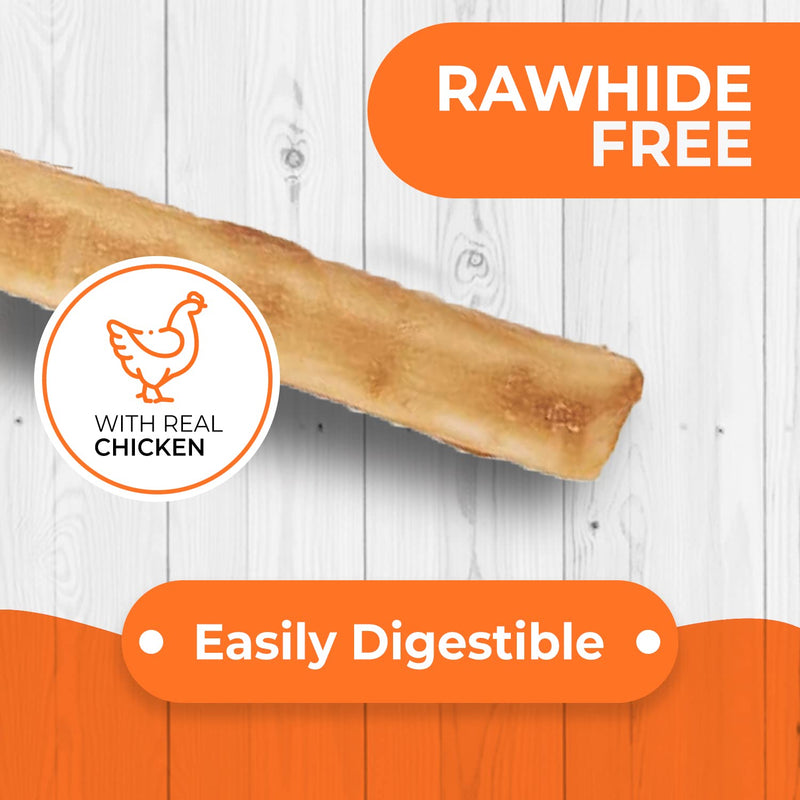 Canine Naturals Chicken Recipe Chew - Rawhide Free Dog Treats - Made From USA Raised Chicken - All-Natural and Easily Digestible - 40 Pack of 5 Inch Stick Chews 1 Count (Pack of 40) - PawsPlanet Australia