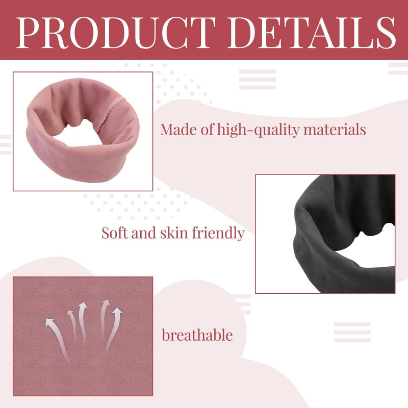 2PCS Dog Ear Defenders & Protectors for Bath, Shower & Anxiety Relief (Cat & Dog, Pink & Black)
