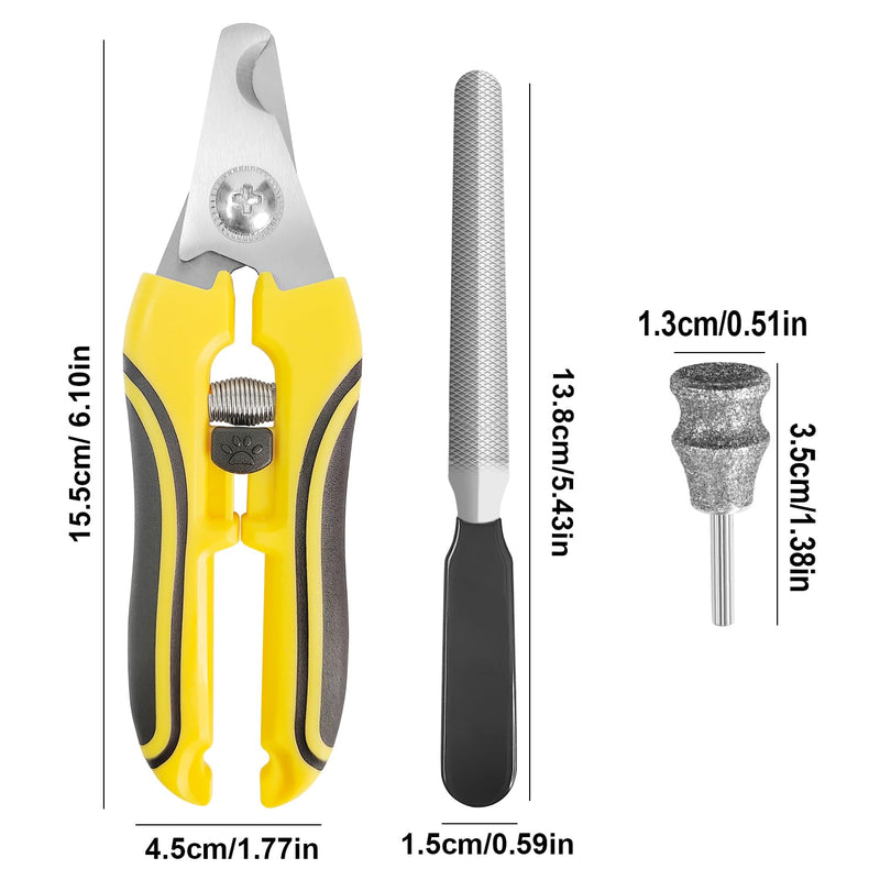 Diamond Dremel Dog Nail Grinder Attachment & Dog & Cat Pets Nail Clippers and Trimmers, Dremel Accessories & Dog Nail Trimmers with Safety Lock to Avoid Over Cutting, Grooming Tool for Pets YCA - PawsPlanet Australia