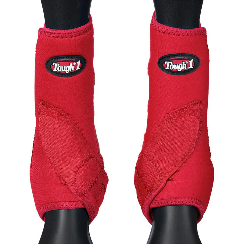 Tough1 Economy Sport Boots Front - Purple Medium Red