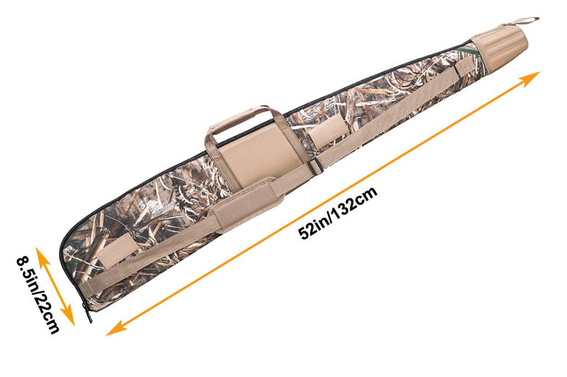 Adansonia Floating Shotgun Case 52" with Muzzle Protector Soft Camo Long Gun Bag for Waterfowl Hunters - PawsPlanet Australia