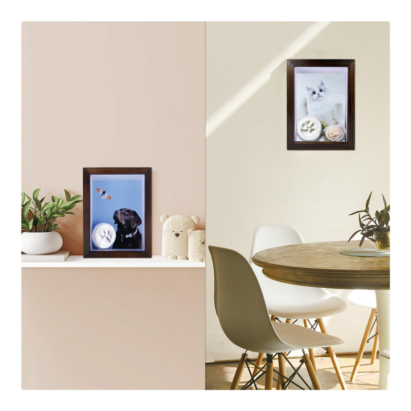 Pet Paw Print Kit with Picture Frame Shadow Box 5x7 for Dogs and Cats Pet Clay Paw Print Impression Kit Keepsake Pet Loss Memorial Sympathy and Remembrance Gifts for Dog Lovers - PawsPlanet Australia