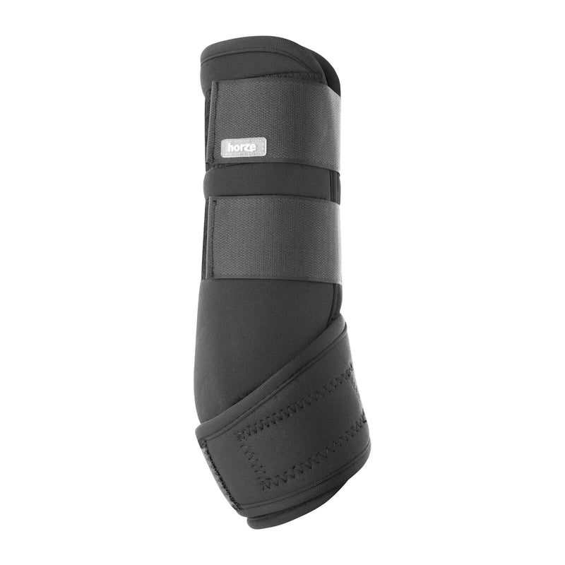 HORZE Brushing Splint Boots for Horses (Pair) - Durable Neoprene, Secure Closure, Lightweight - Black - XL - PawsPlanet Australia