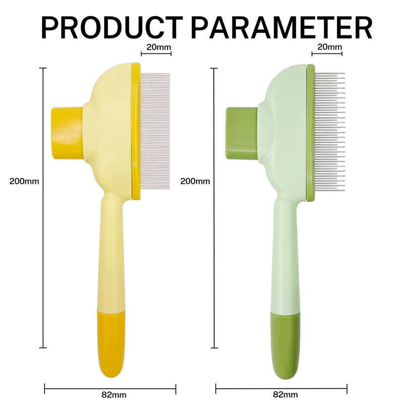 Flea Comb for Cats Dogs Brush for Shedding Pet Hair Removal Comb with Long & Short Stainless Steel Teeth for Deshedding - PawsPlanet Australia