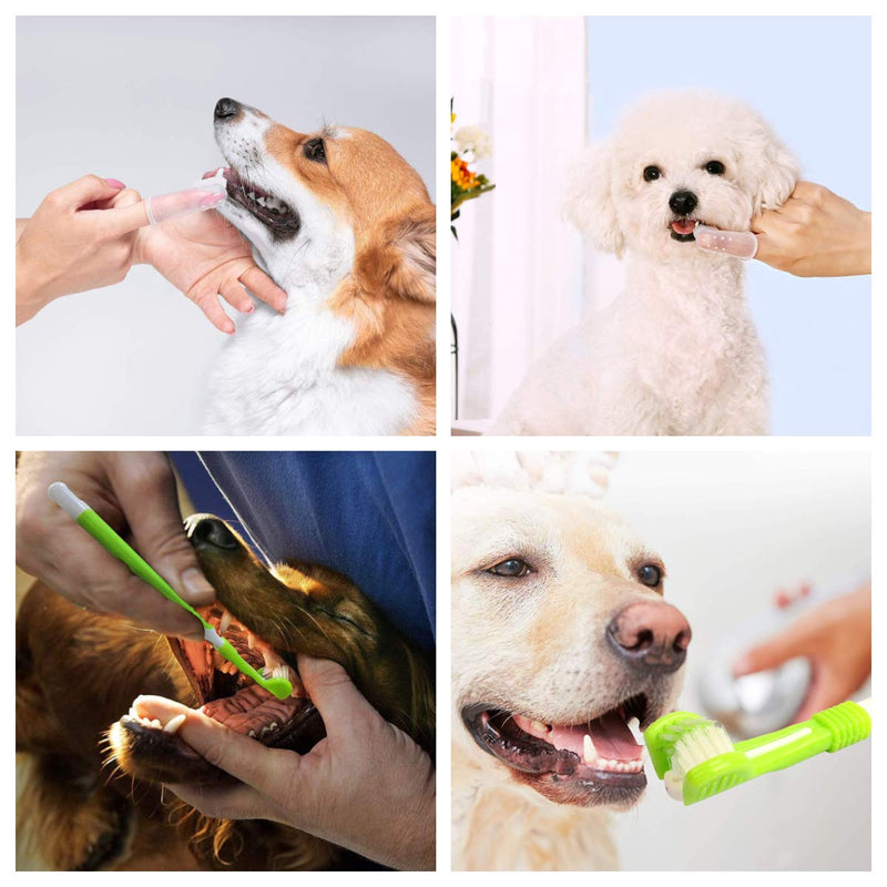 Pack of 8 Finger Toothbrush for Small Pets - Dogs and Cats