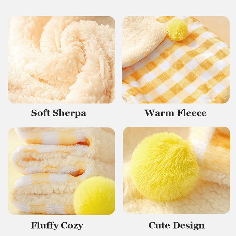 3Pcs Blankets Soft Fluffy Sherpa Fleece Pet Blanket Plaid Blanket for Dog Puppy Cat (Plaid-3pcs, Large) Plaid-3pcs - PawsPlanet Australia